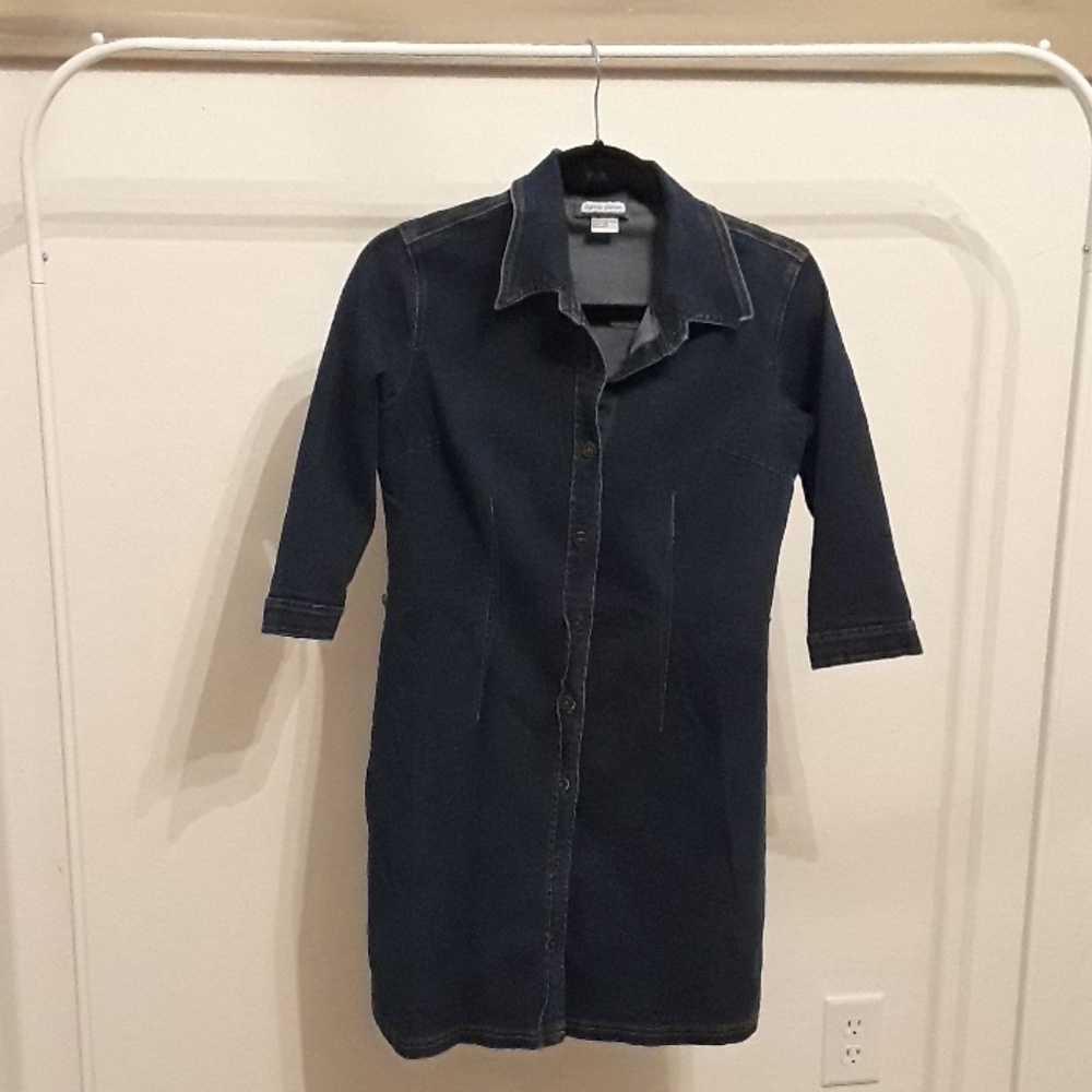 Adorable stretch denim dress